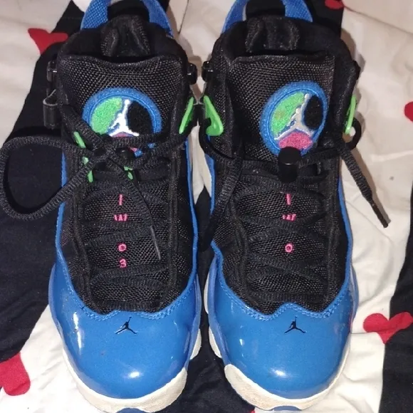 Kids Blue and Black Athletic Shoes