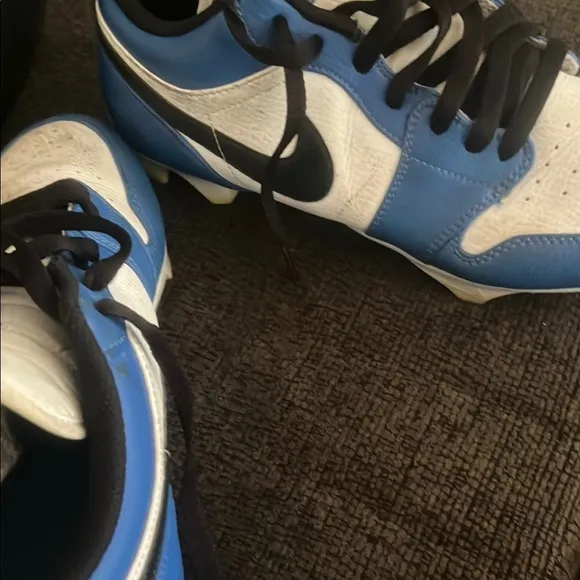 Kids Blue and White Athletic Shoes