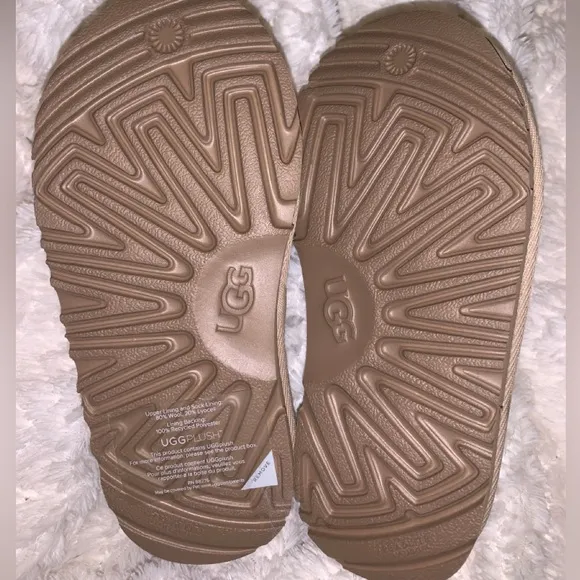 KIDS KEEGAN METALLIC UGG PLUSH FAUX FUR LINED SLIPPERS FOR KIDS