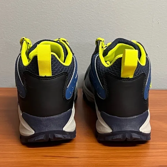 Kids Merrell Moab Speed 2 Mid Blue and Yellow Waterproof Hiking Boots Size 4 NIB