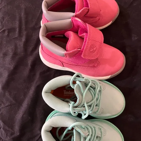 Kids' Pink and Mint Green Shoes