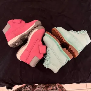 Kids' Pink and Mint Green Shoes