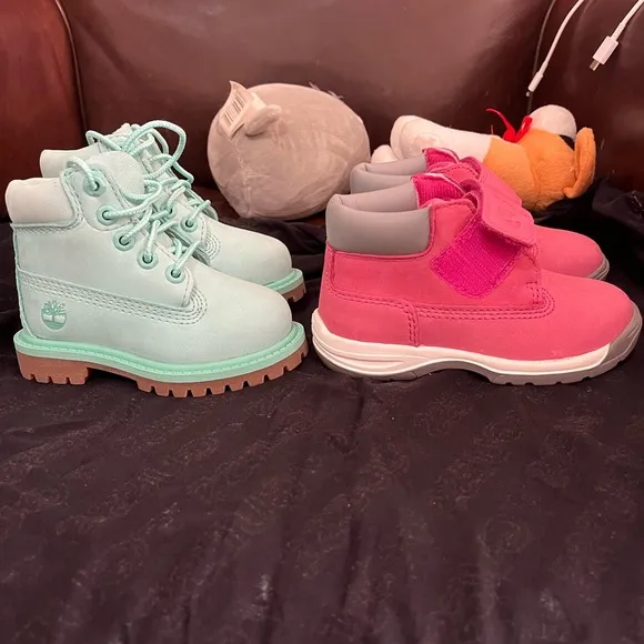 Kids' Pink and Mint Green Shoes