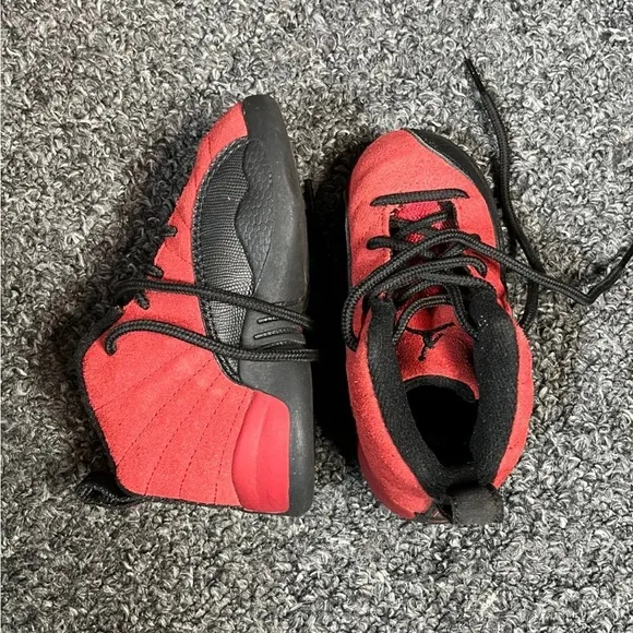Kids Red and Black Athletic Shoes