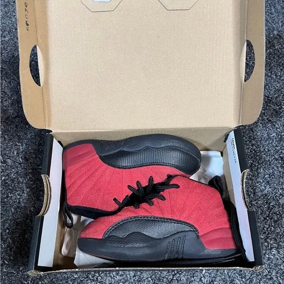 Kids Red and Black Athletic Shoes