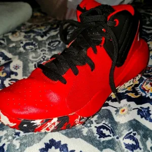 Kids Red and Black Basketball Shoes