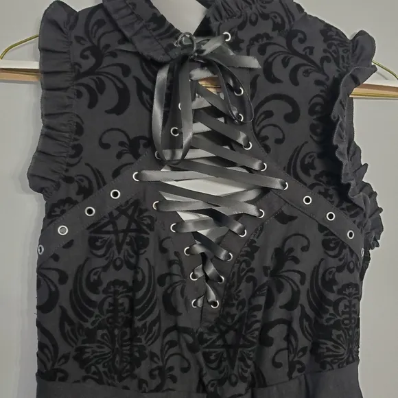Killstar Bloodlust Party Dress Black Punk Whimsygoth Luxury Coquette Girl Sz M