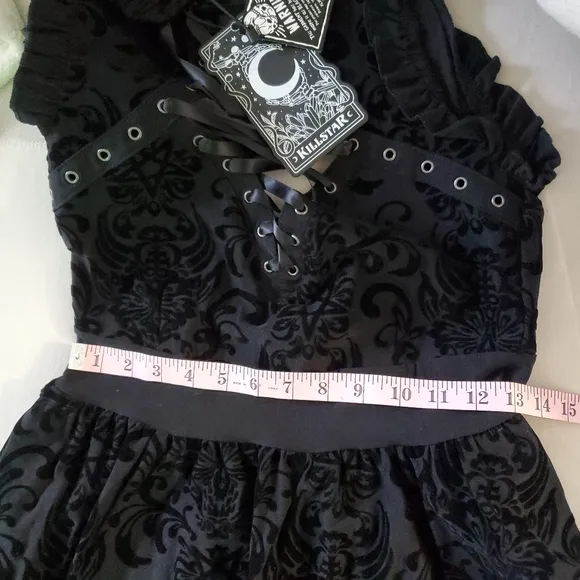 Killstar Bloodlust Party Dress Black Punk Whimsygoth Luxury Coquette Girl Sz M