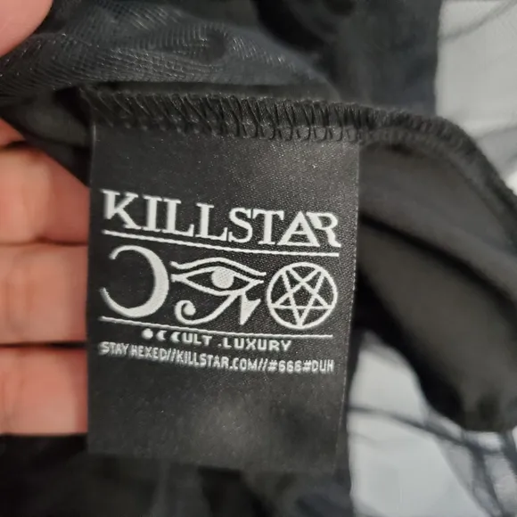 Killstar Bloodlust Party Dress Black Punk Whimsygoth Luxury Coquette Girl Sz S