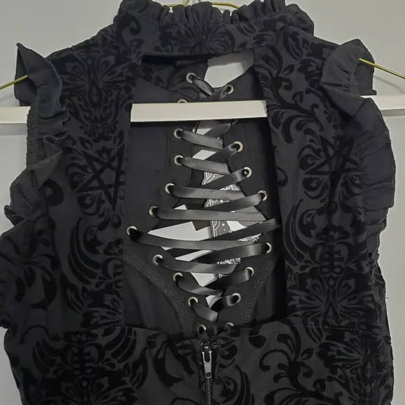 Killstar Bloodlust Party Dress Black Punk Whimsygoth Luxury Coquette Girl Sz S