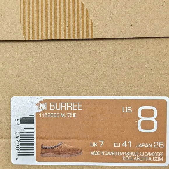 Koolaburra Burree Slippers, Chestnut, Men's 8