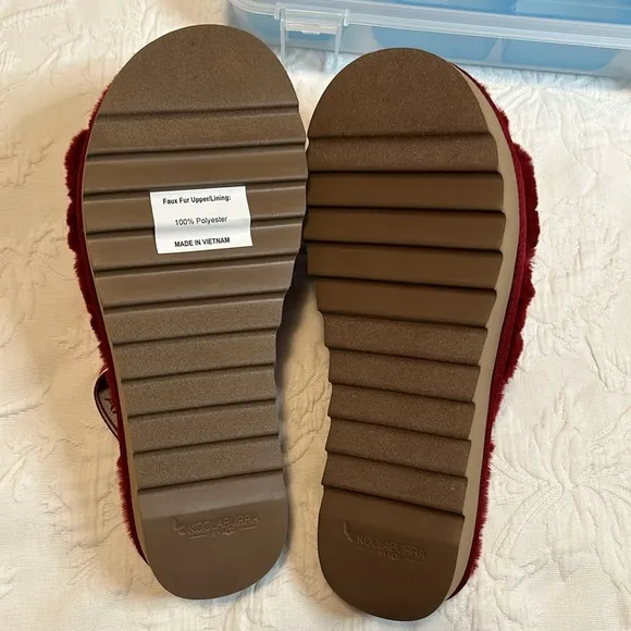 Koolaburra by UGG Fuzz’n II Women’s Slippers Size 9,  NWOT