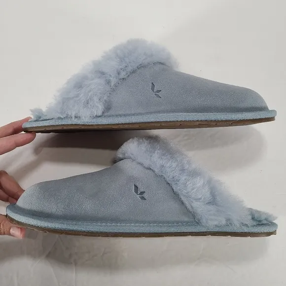 Koolaburra By UGG Milo Scuff Slippers Blue Women Size 9