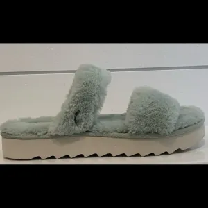 𝅺koolaburra BY UGG NEW WOMEN’S FUZZ-ON SLIDE SANDALS SLIPPERS PALE AQUA