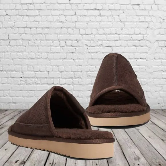 KOOLABURRA by UGG Dawsen Men's Slippers in Chocolate Brown