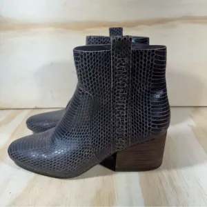 Korks By Kork Ease Leyland Brown Snakeskin Print Ankle Boots Women’s Size 9