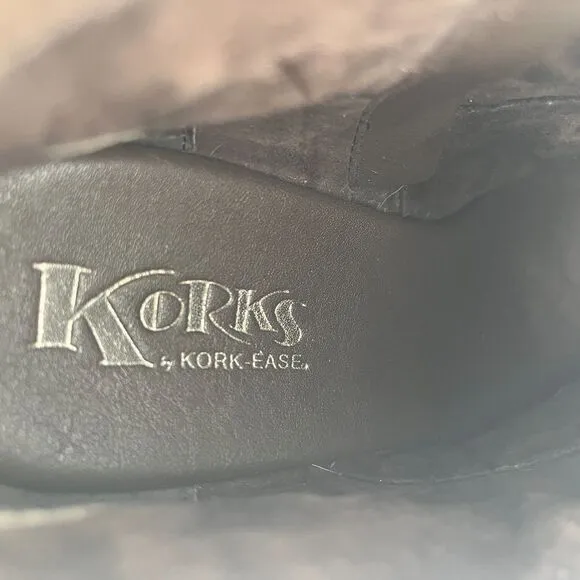 Korks by Kork-Ease Roana Bootie Women's  US 9M Charcoal Gray Leather Ankle Boots