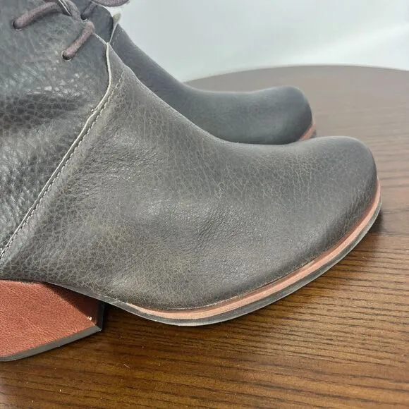 Korks by Kork-Ease Roana Bootie Women's  US 9M Charcoal Gray Leather Ankle Boots