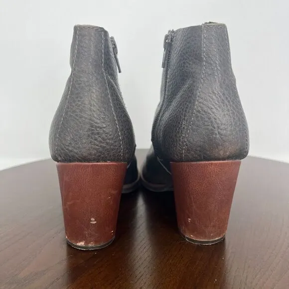 Korks by Kork-Ease Roana Bootie Women's  US 9M Charcoal Gray Leather Ankle Boots