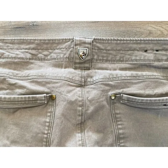 Kuhl Rydr Mens 36x32 Khaki Vintage Patina Dye Hiking Casual Beige Pants