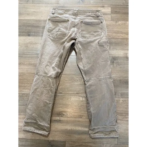 Kuhl Rydr Mens 36x32 Khaki Vintage Patina Dye Hiking Casual Beige Pants