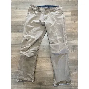 Kuhl Rydr Mens 36x32 Khaki Vintage Patina Dye Hiking Casual Beige Pants