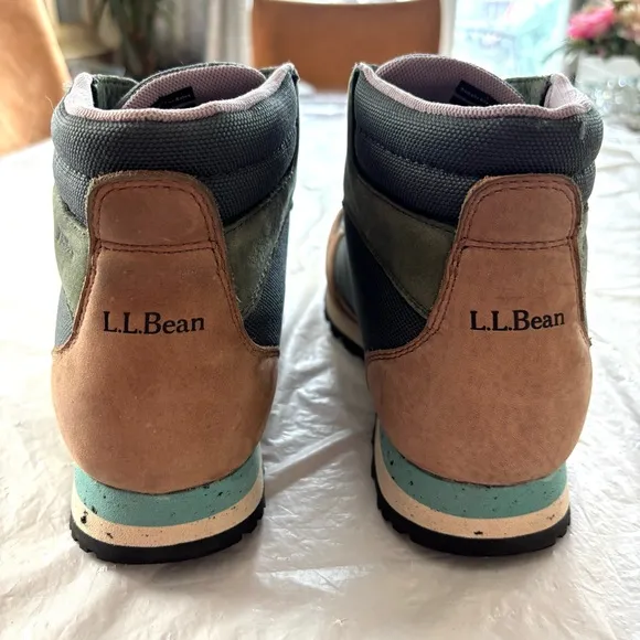 L. L. Bean Tek 2.5 Katahdin Hiking boots Shoes Sage green tan SZ. 10 M NWOT