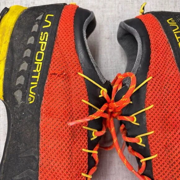 La Sportiva TX3 Approach Shoes Orange Black Yellow Mesh Lace Up Men's 13