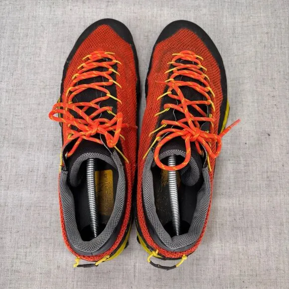 La Sportiva TX3 Approach Shoes Orange Black Yellow Mesh Lace Up Men's 13