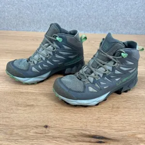 La Sportiva Womens Blade GTX Trail Hiking Boot Shoe Size 6 Gray Lace Up Goretex