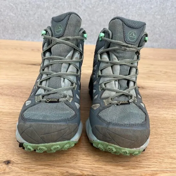 La Sportiva Womens Blade GTX Trail Hiking Boot Shoe Size 6 Gray Lace Up Goretex