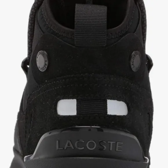 Lacoste Run Breaker 0320 Black Breaker Sneaker Shoes Leather   Mens9/Women10.5