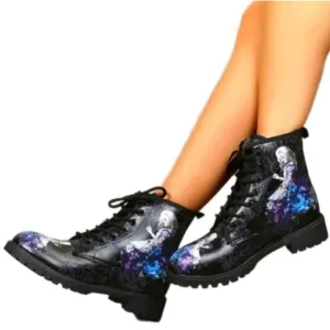 Ladie's retro combat boots 7.5