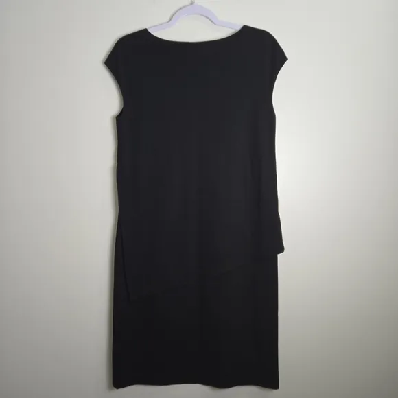 LAFAYETTE‎ 148 Minimalist Basic Classic Chic Tired Sleeveless Midi Dress S