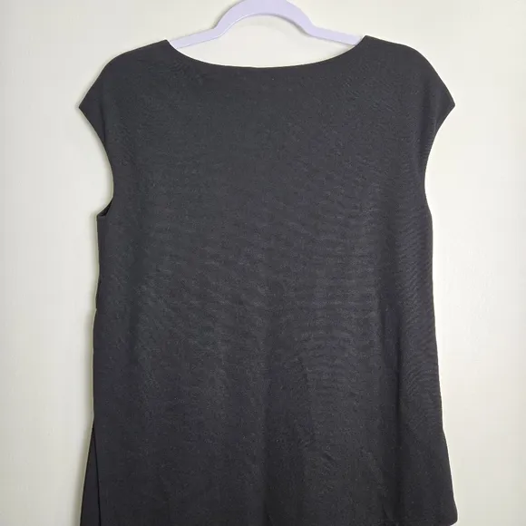 LAFAYETTE‎ 148 Minimalist Basic Classic Chic Tired Sleeveless Midi Dress S