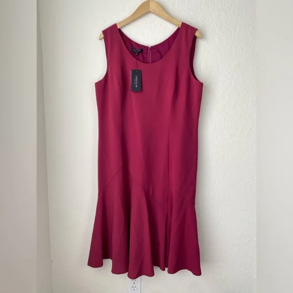 Lafayette 148 New York 16 trumpet dress amaryllis pink sheath career cocktail
