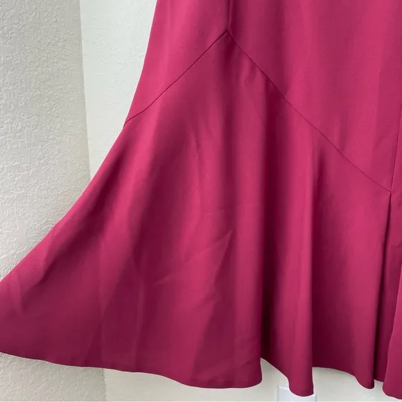 Lafayette 148 New York 16 trumpet dress amaryllis pink sheath career cocktail
