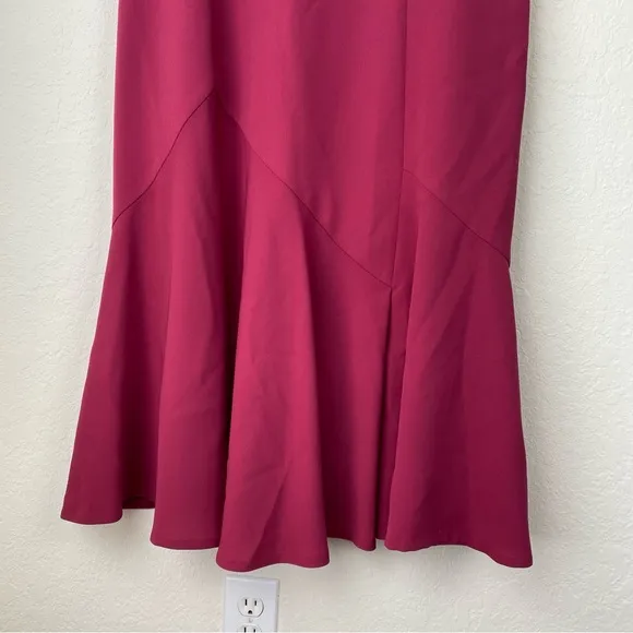 Lafayette 148 New York 16 trumpet dress amaryllis pink sheath career cocktail