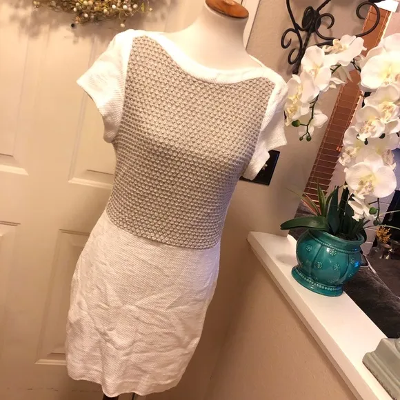 L’AGENCE Beautiful Two Toned Midi Dress