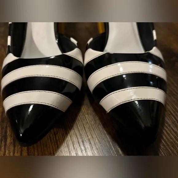 Lala love Peruvian Stylish Black and Yellow Leather Women's Heels Gorgeous