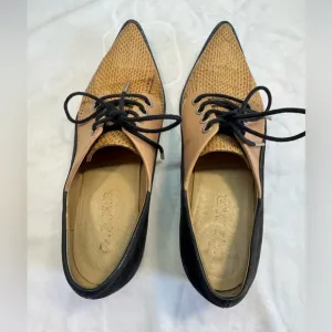 L.A.M.B Gwen Stefani Oxford Shoe Color Block Flats Unique HTF Size 6?