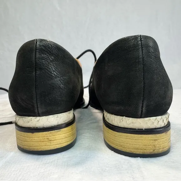 L.A.M.B Gwen Stefani Oxford Shoe Color Block Flats Unique HTF Size 6?