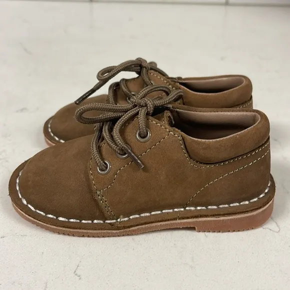 L’AMOUR Tyler Leather Lace Up Shoe, Size 6 Boys ,