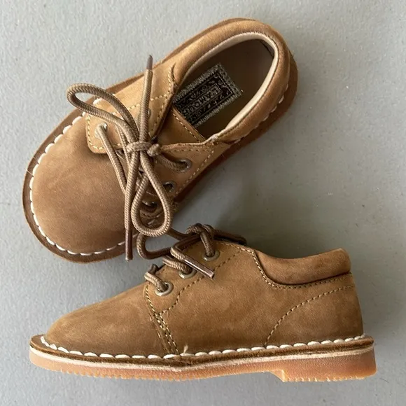 L’AMOUR Tyler Leather Lace Up Shoe, Size 6 Boys ,