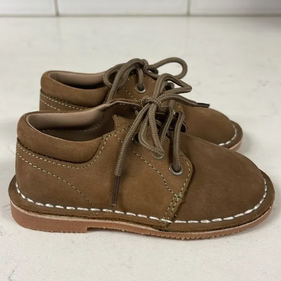 L’AMOUR Tyler Leather Lace Up Shoe, Size 6 Boys ,