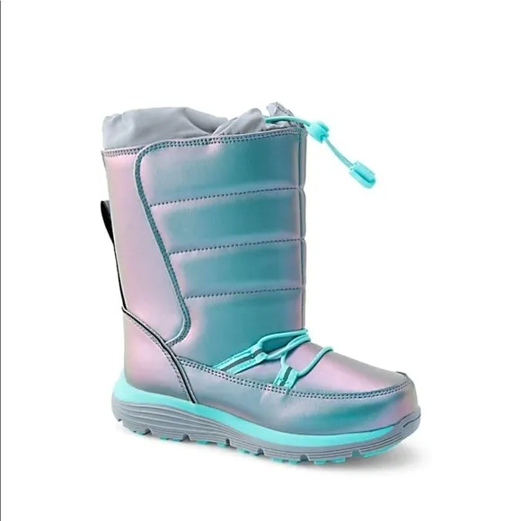 LANDS’ END Kids Snow Flurry Insulated Winter Boots