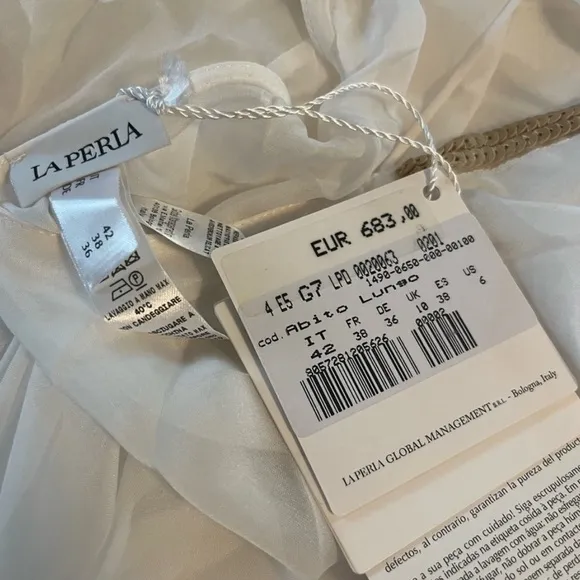 LaPerla silk &amp; sequin goddess gown