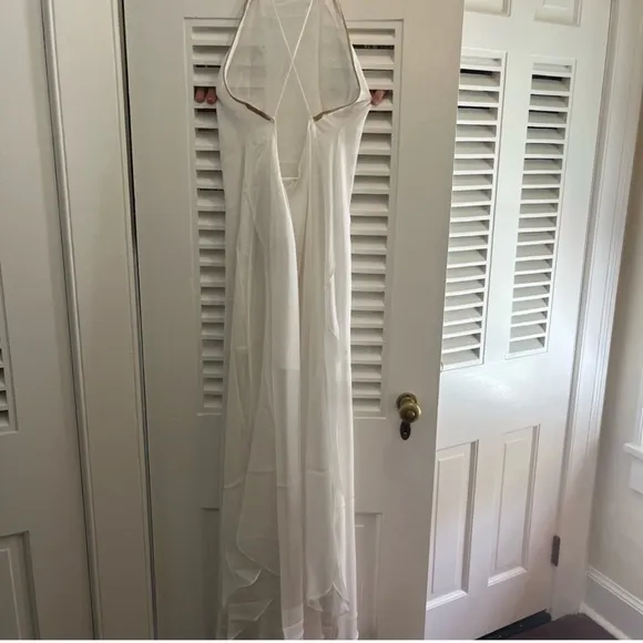 LaPerla silk &amp; sequin goddess gown