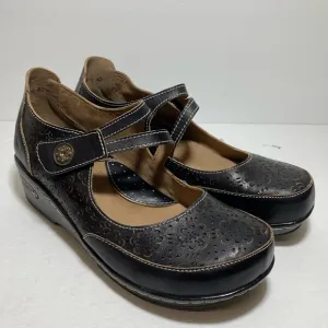 L'Artiste by Spring Step Mamata Black and Tan Mary Jane Shoes Size EU 40 US 9