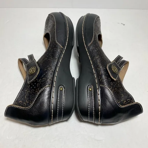 L'Artiste by Spring Step Mamata Black and Tan Mary Jane Shoes Size EU 40 US 9